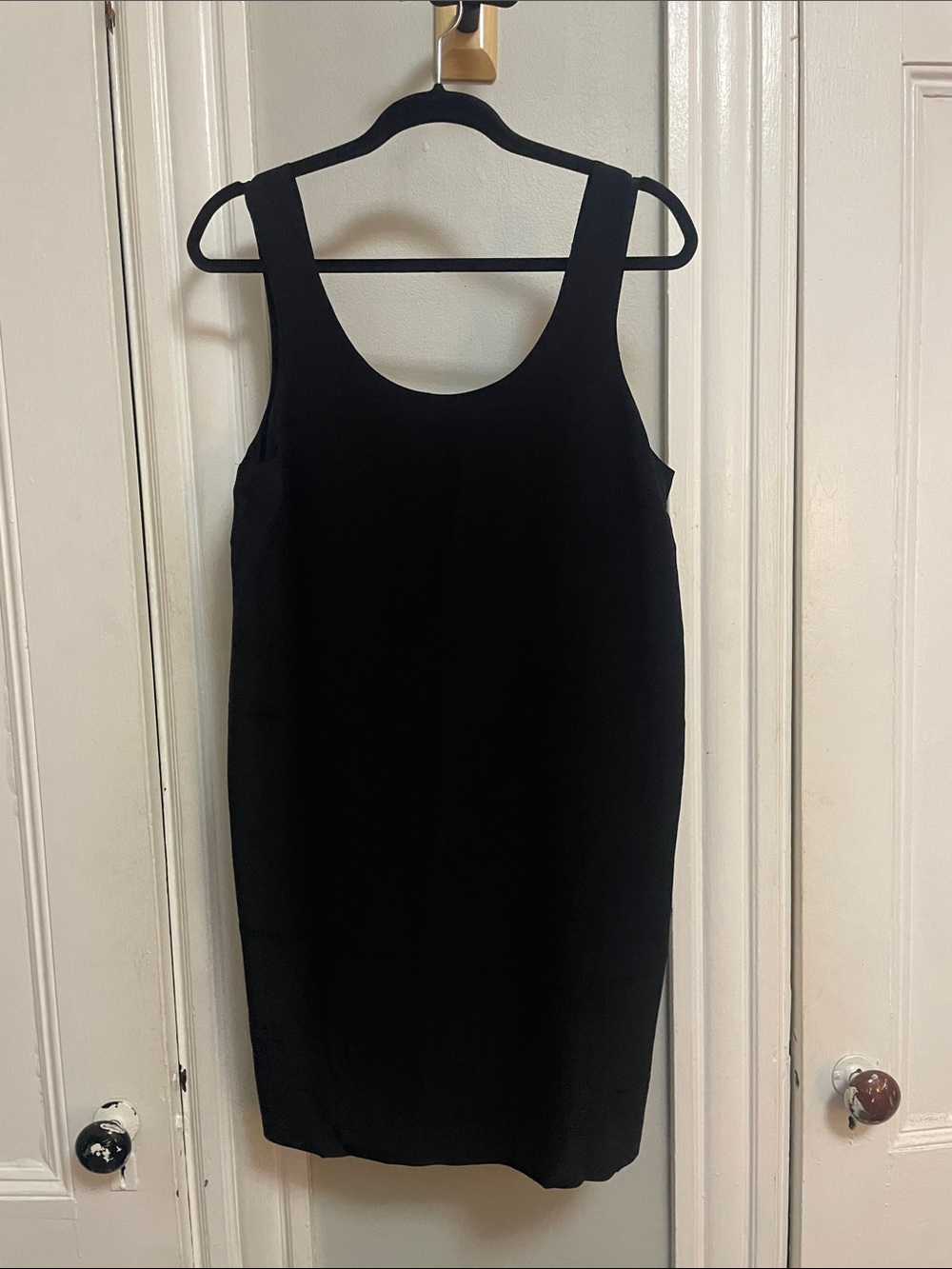 Madewell 100% Silk - Black Tank Dress - Scoop Neck
